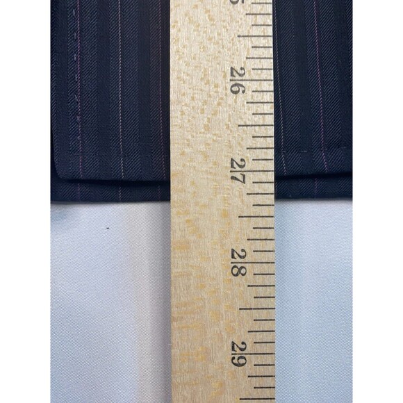 Anne Klein Suit Pinstripe Womens Suit Jacket Black Striped Size 8 Button EUC - Picture 3 of 8
